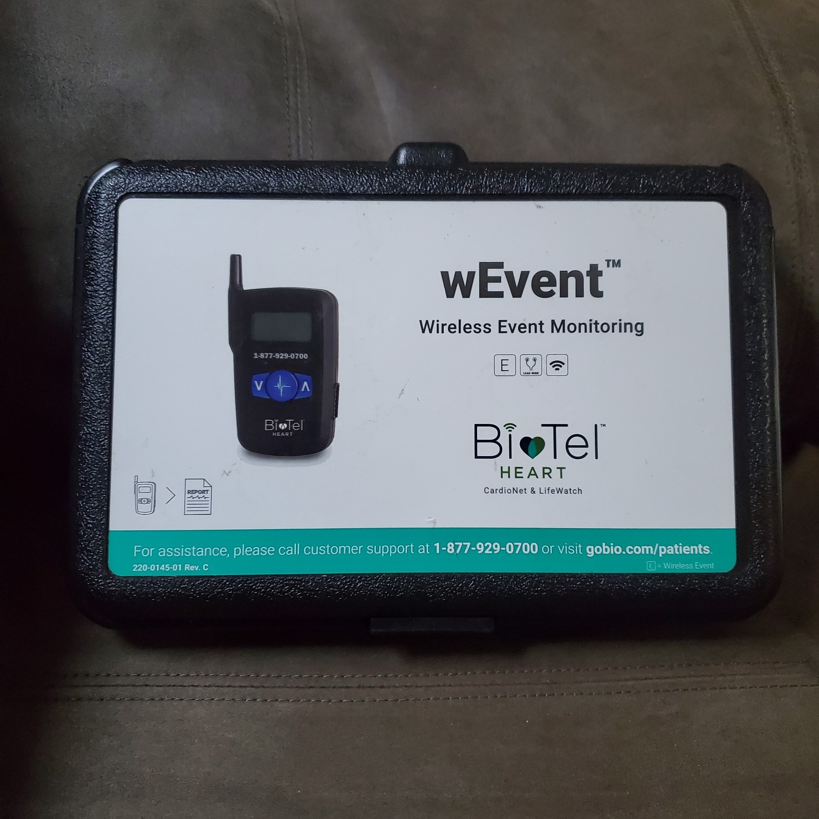 wEvent Wireless Event Monitoring Biotel Heart Cardionet & Lifewatch Tested