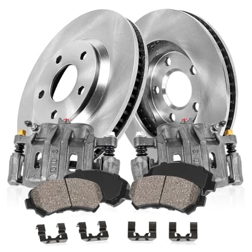 Front Replacement Calipers and Brake Disc Rotors and Ceramic Stock Replacement