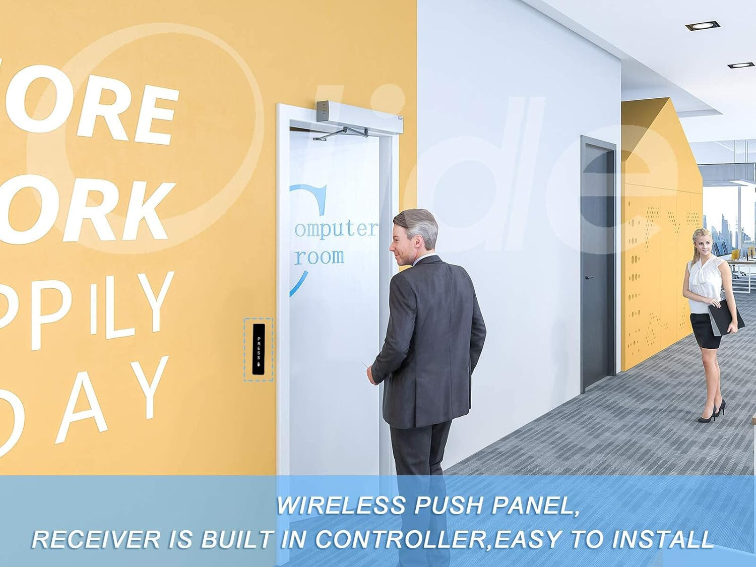 Olide 120B Wireless Push Buttons Work With Automatic Swing Door Opener