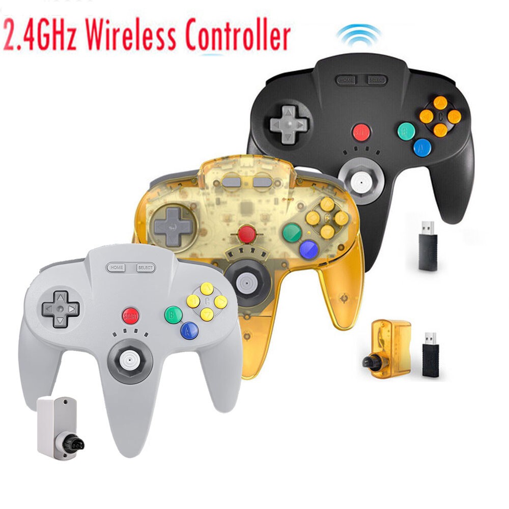 Wireless N64 Controller for Nintendo 64 Console PC Windows Switch w/ Rumble Pak