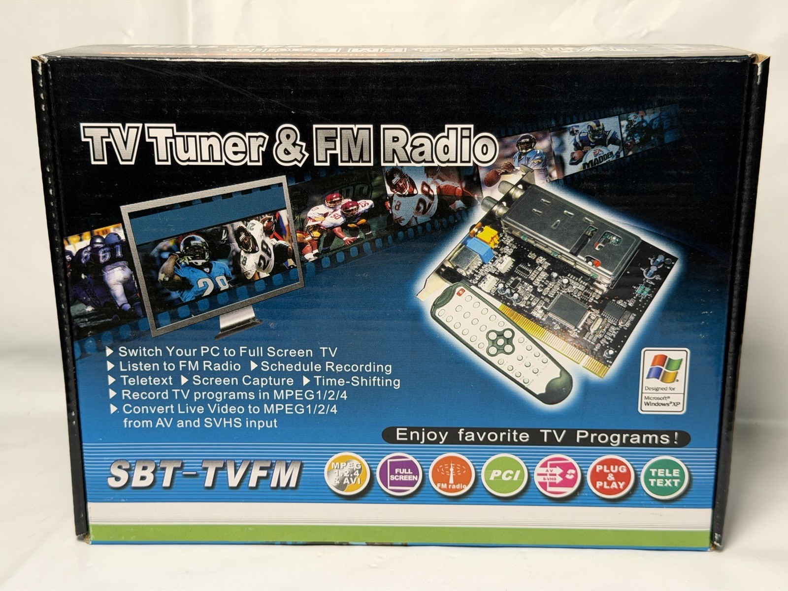 Sabrent SBT-TVFM PCI TV/FM Tuner Card – Conexant 878A – Retro VHS Capture Tested