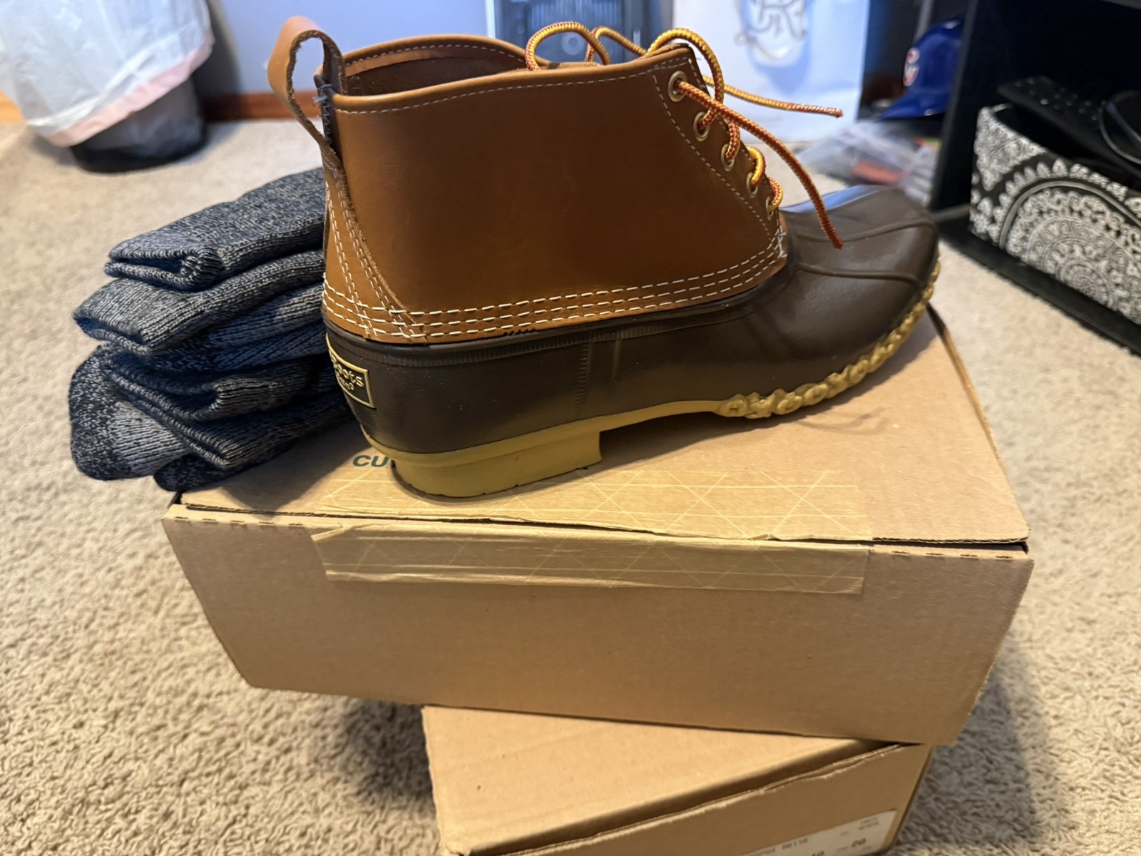 LL Bean Boot Men's 11M Brown Tan Waterproof  #175051
