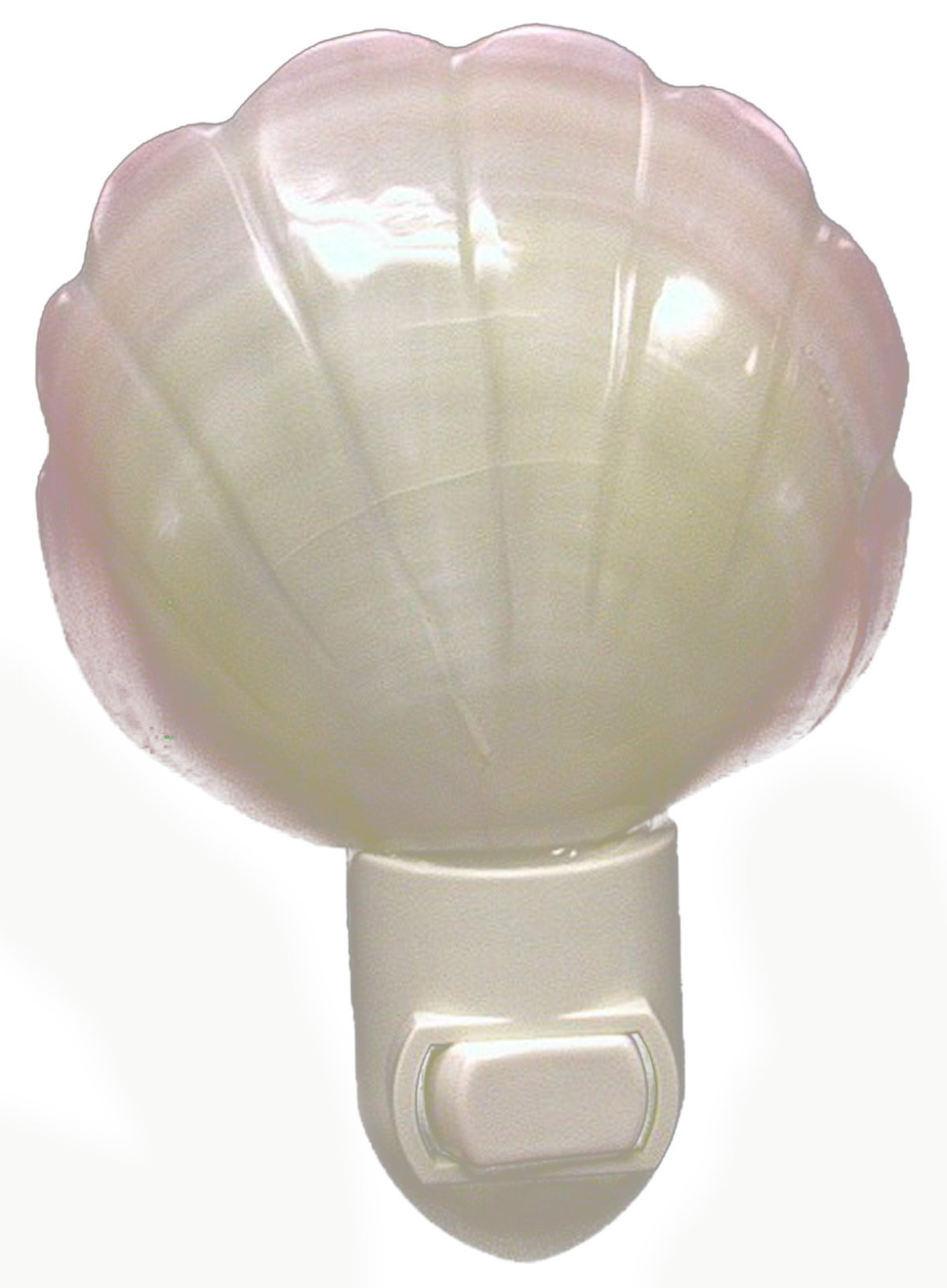 Seashell Night Light Nitelight Flower Cut Tiger Clam  Shell Incl Bulb Beach Gift