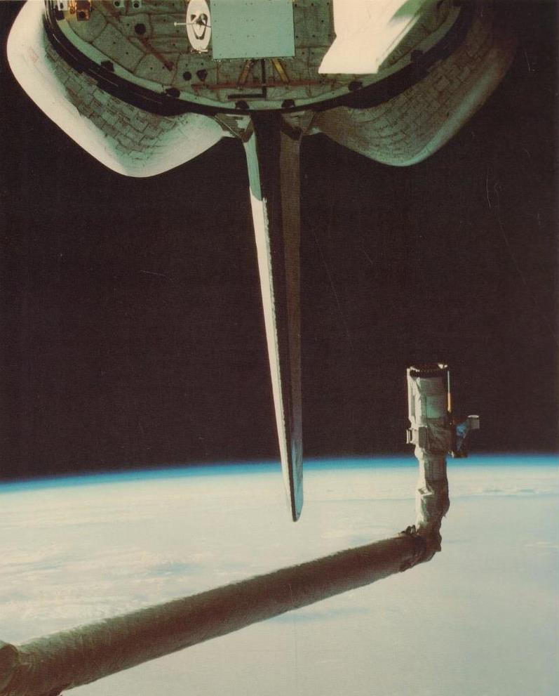 8 X 10" LITHOGRAPH LASER PHOTO ART NASA STS-2 SPACE SHUTTLE COLUMBIA IN ORBIT
