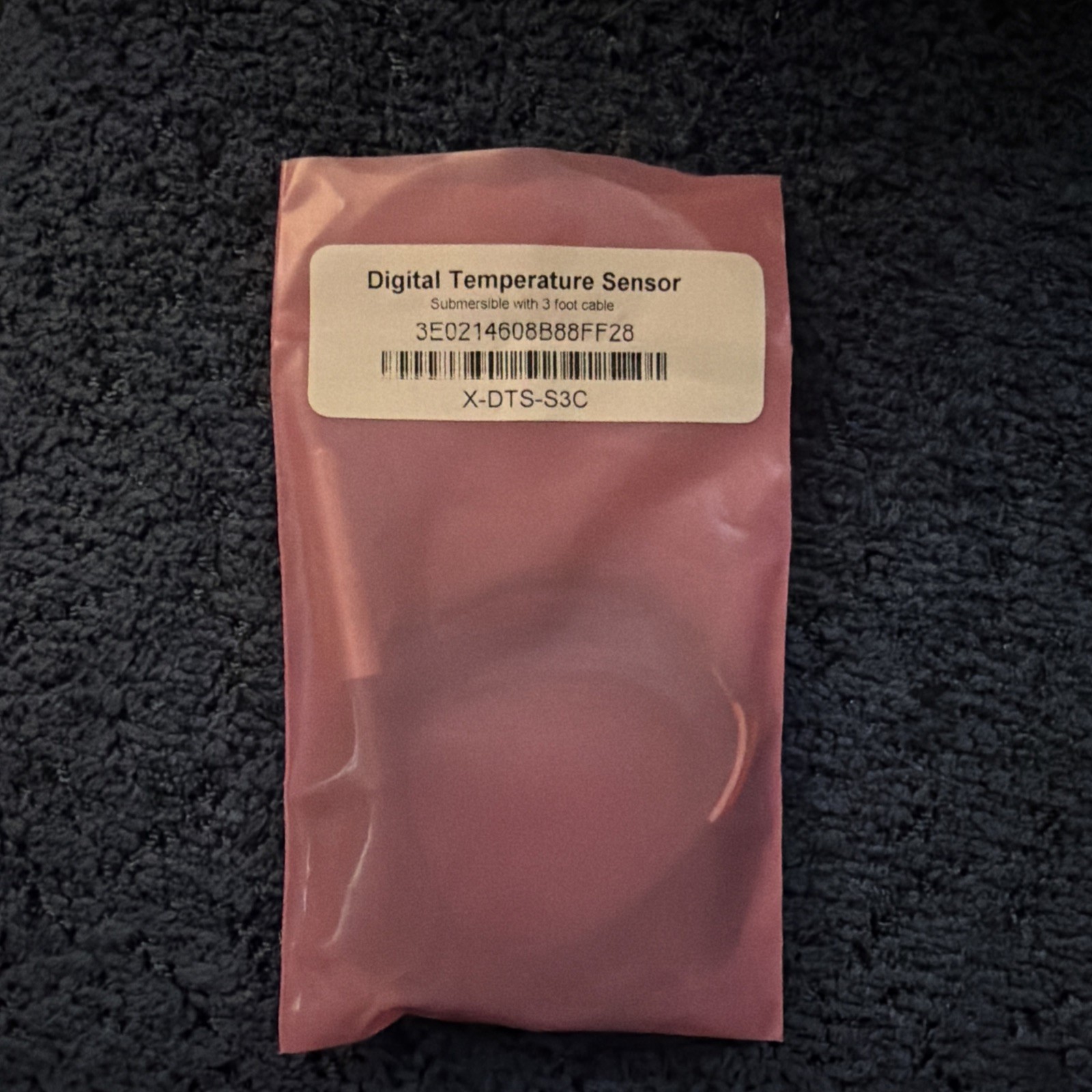 Digital Temperature Sensor Submersible X-DTS-S3C , 3ft Cable