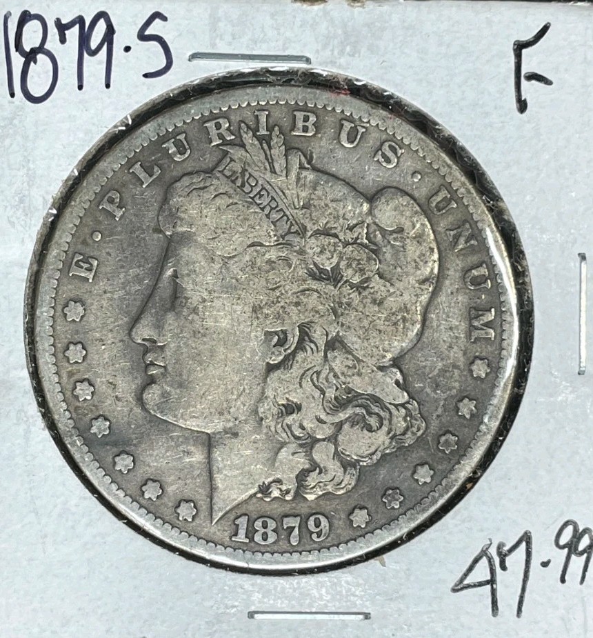 1879-S MORGAN SILVER DOLLAR ~ FINE ~NICE COIN~