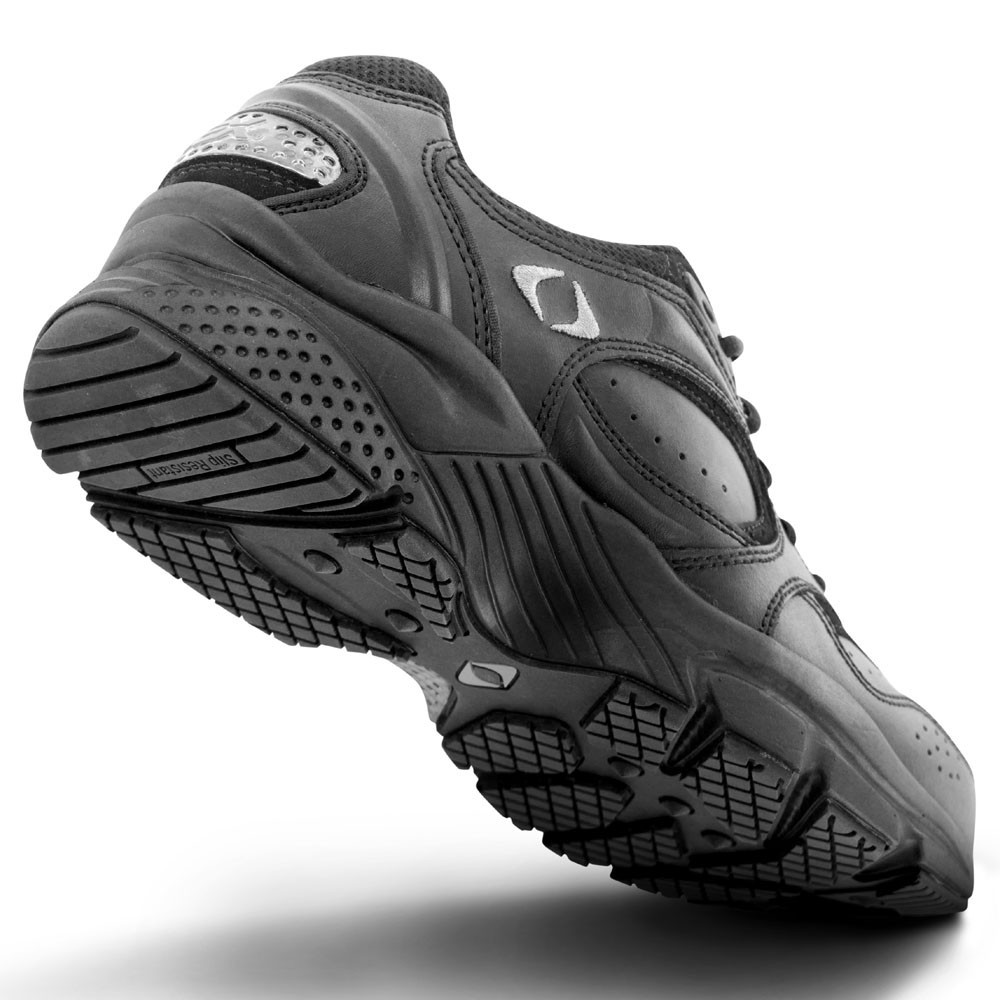 Men's Black Lace Walking Shoes