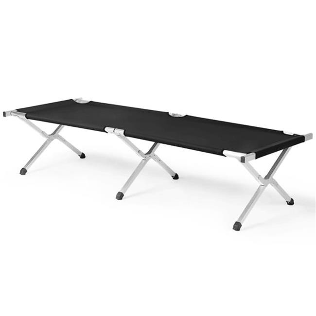 Portable Folding Camping Cot with Carrying Bag - Army Black #D01027RNPN2