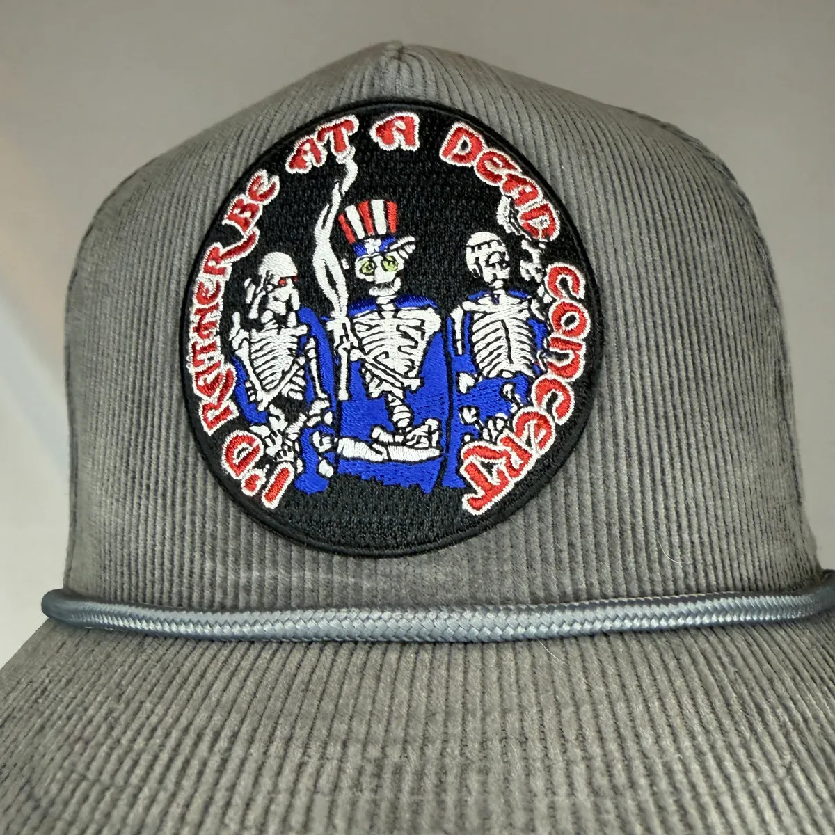 Grateful Dead "Would You Rather" Cord Trucker - Gray