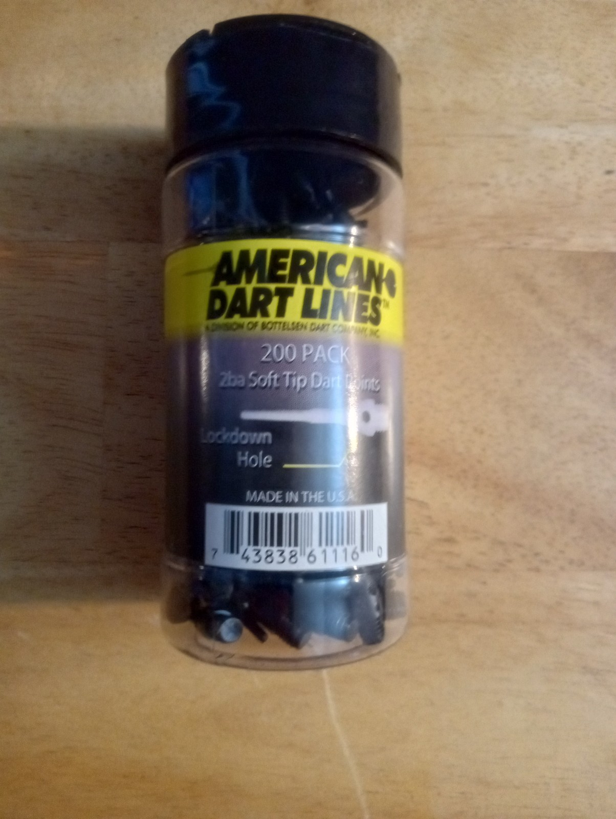 200-Pack American Dart Lines 2BA Soft Tip Dart Points Lockdown Hole
