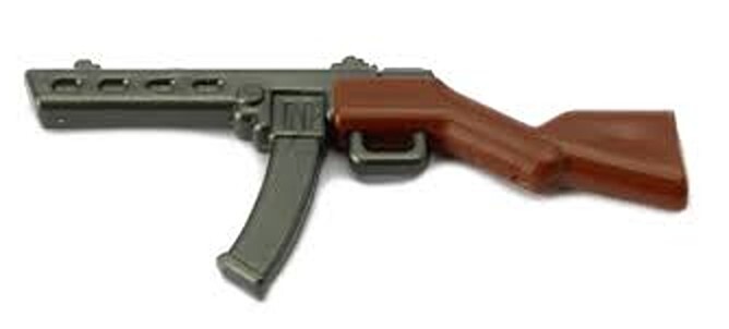 BrickArms PPSh W/Stick Mag Reloaded Weapon for Minifigures  -NEW-