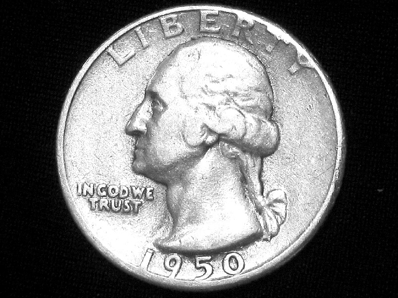1950-D Washington Quarter --- Almost Uncirculated