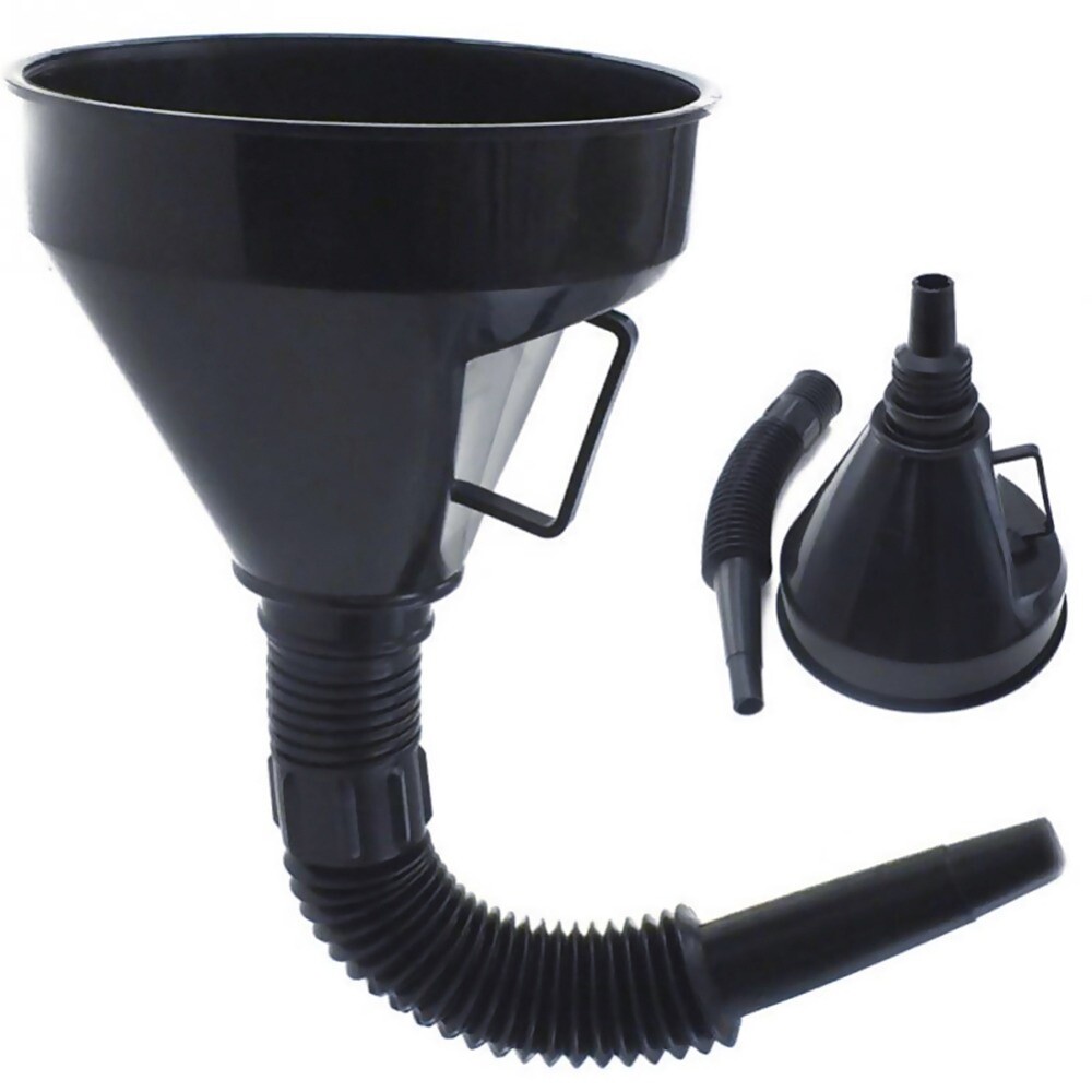 NEW Plastic Oil Filter Funnel Set: Universal Compatibility for Auto & Motorcycle