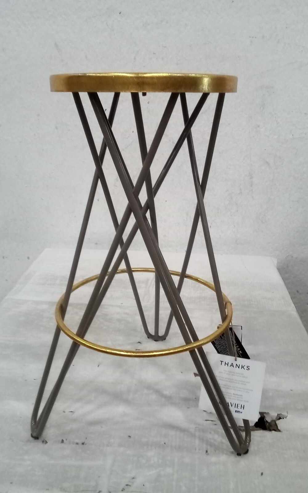 Safavieh Lorna Gold Leaf Bar Stool, Reduced Price 2172727377 FOX3254C