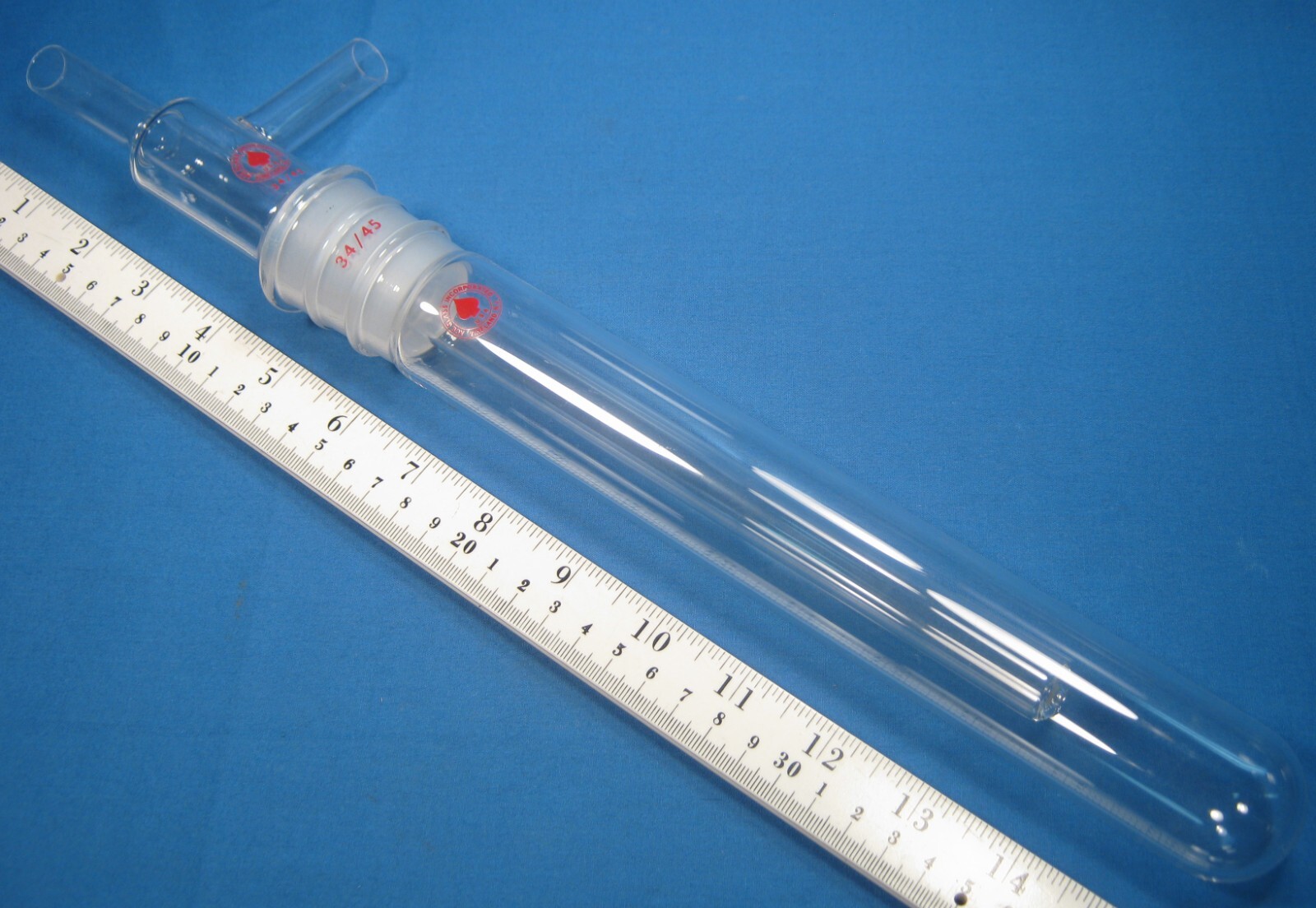 ACE  VACUUM  TRAP  MODIFIED  34/45  WITH  TEFLON  SLEEVE  FREE  SHIPPING       A