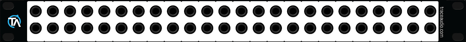 5-Pack Blank Patch Bay Labels Compatible with DBX PB-48 by Trace Audio