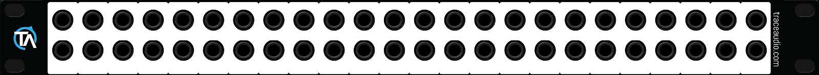 Single - Blank Patch Bay Labels Compatible with DBX PB-48 by Trace Audio