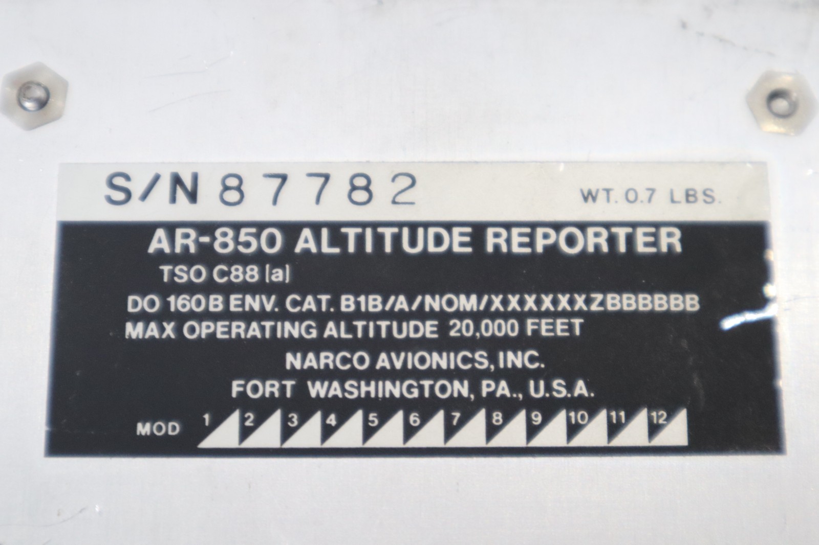 Narco AR-850 Altitude Reporter