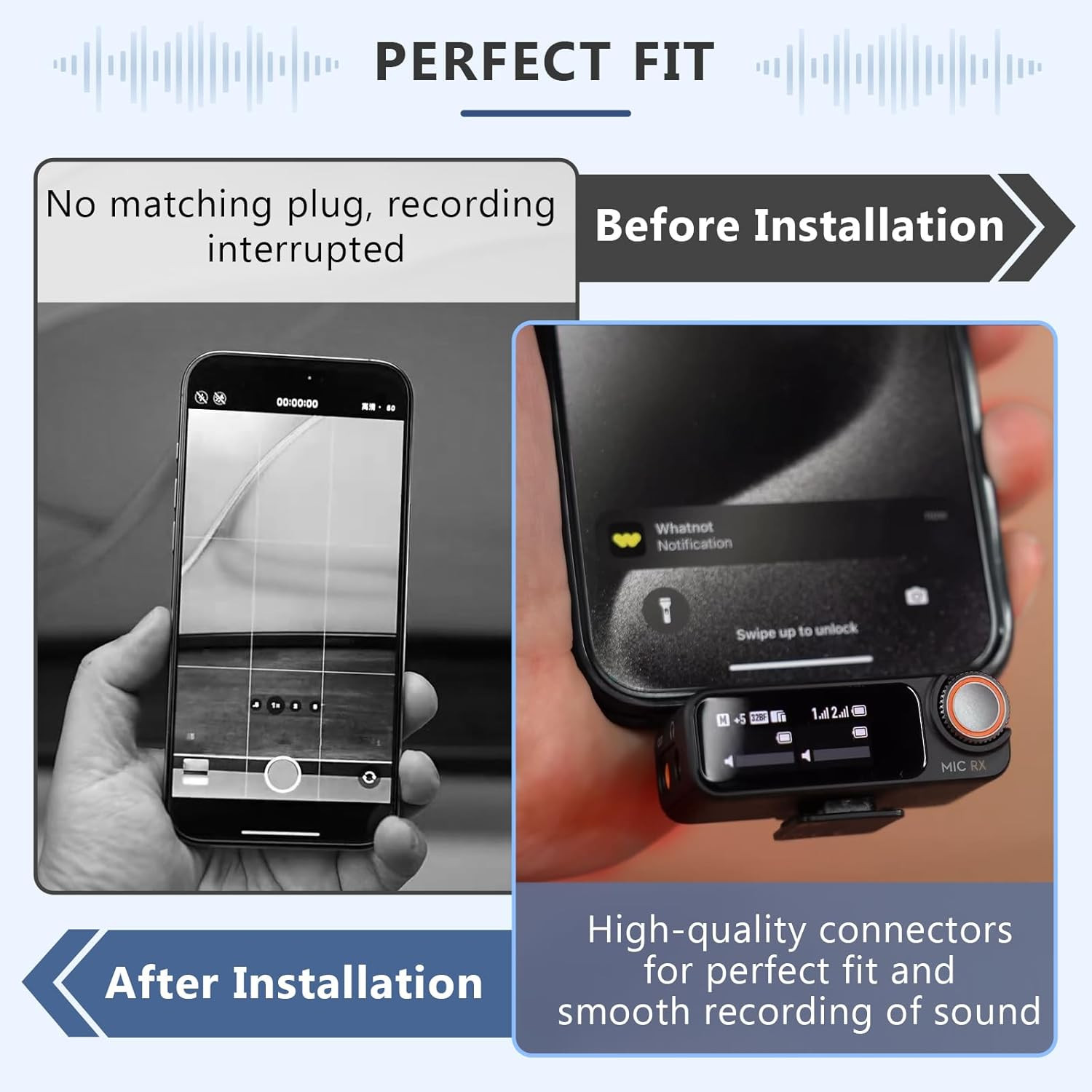 for DJI MIC 2 Adapter Phone Wireless Microphone Receiver for Mic 2