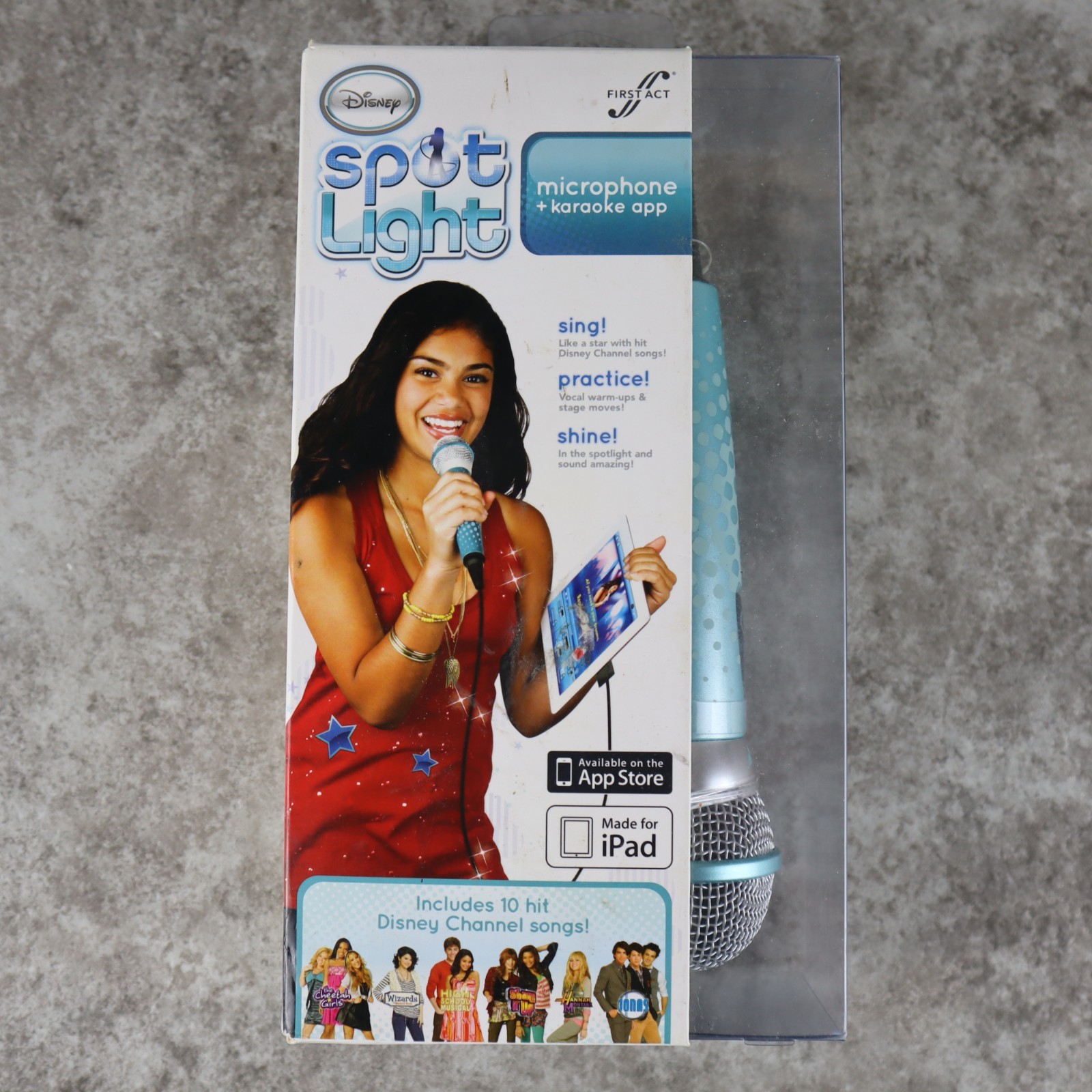 Disney Spot Light Microphone + Karaoke App - Includes Disney Channel Songs NEW