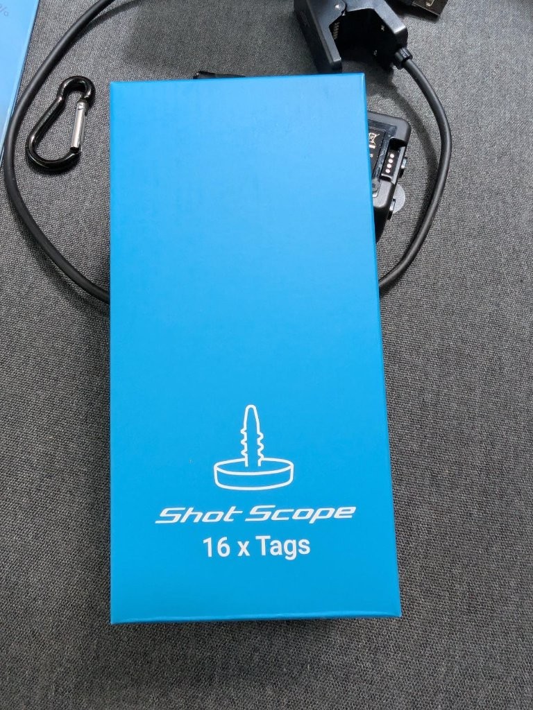 Shot Scope H4 Golf GPS Handheld 16 Tracking Tags Used Twice Complete Kit