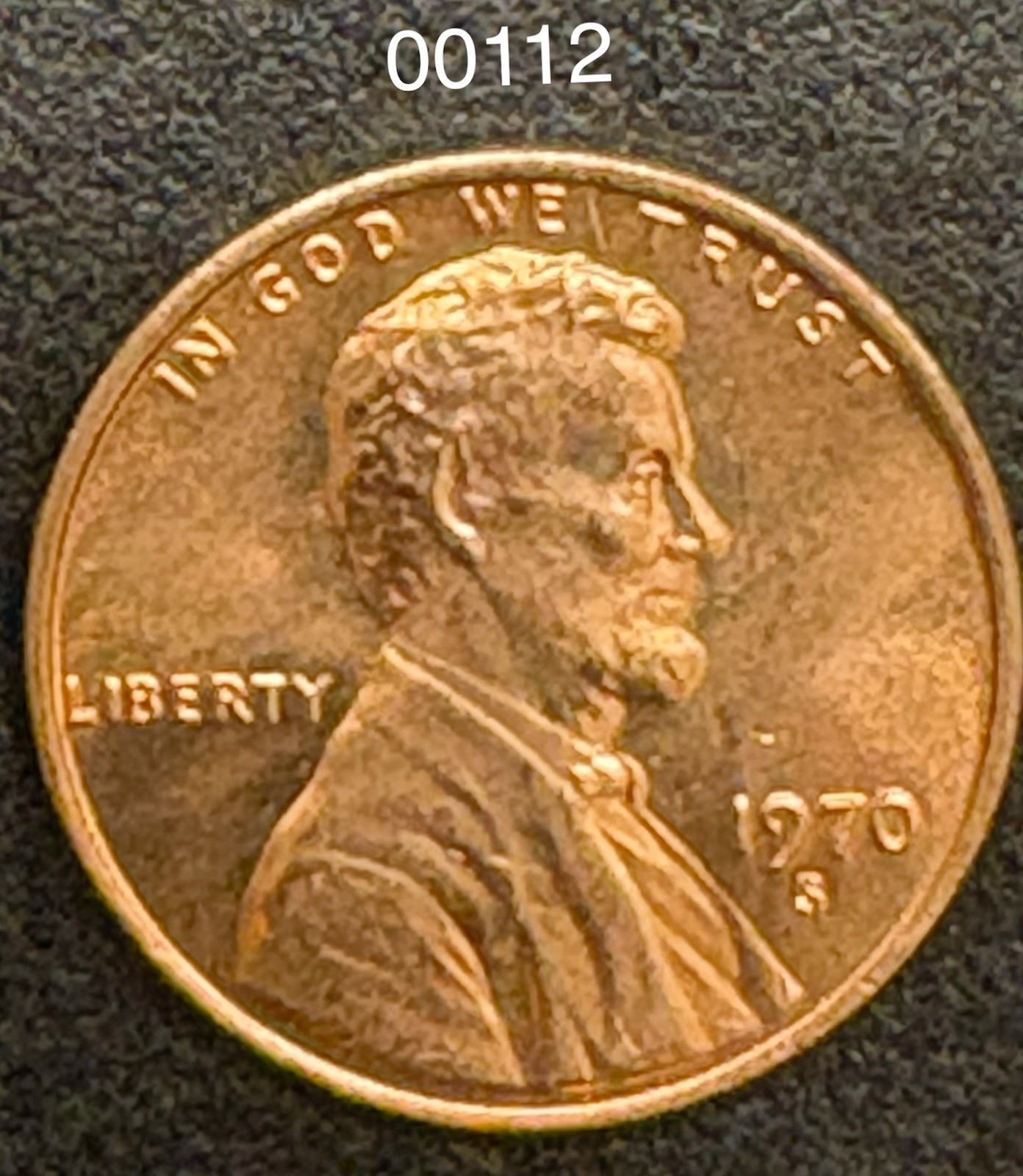 1970-S Lincoln 1c RD BU UNC with errors