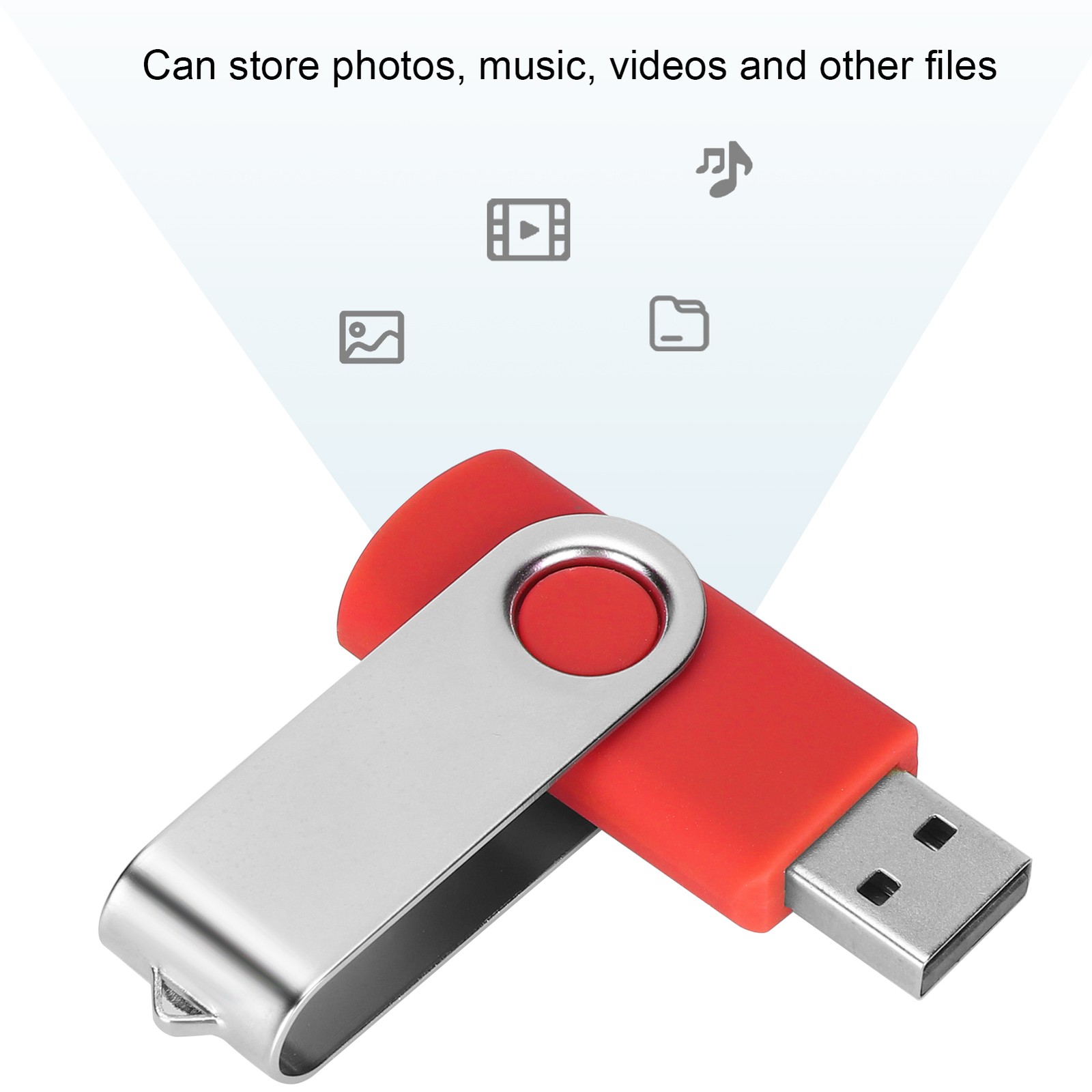 USB Flash Drive Candy Red Rotatable Storage For PC Tablet2GB