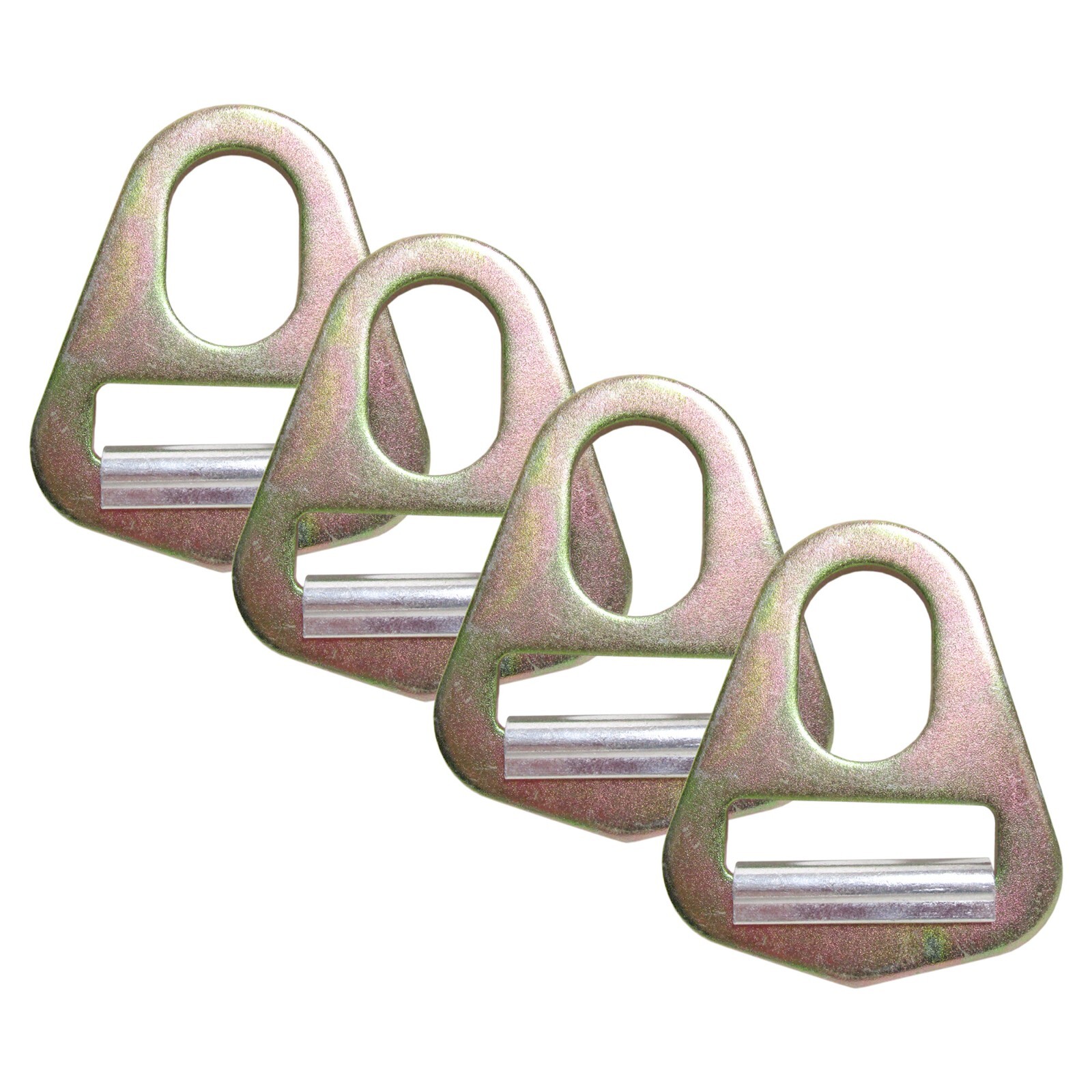 2" Keyhole D-Ring Tie Down Wheel Lift 3,335 lbs WLL Lasso Tow (4 Pack) Chevron