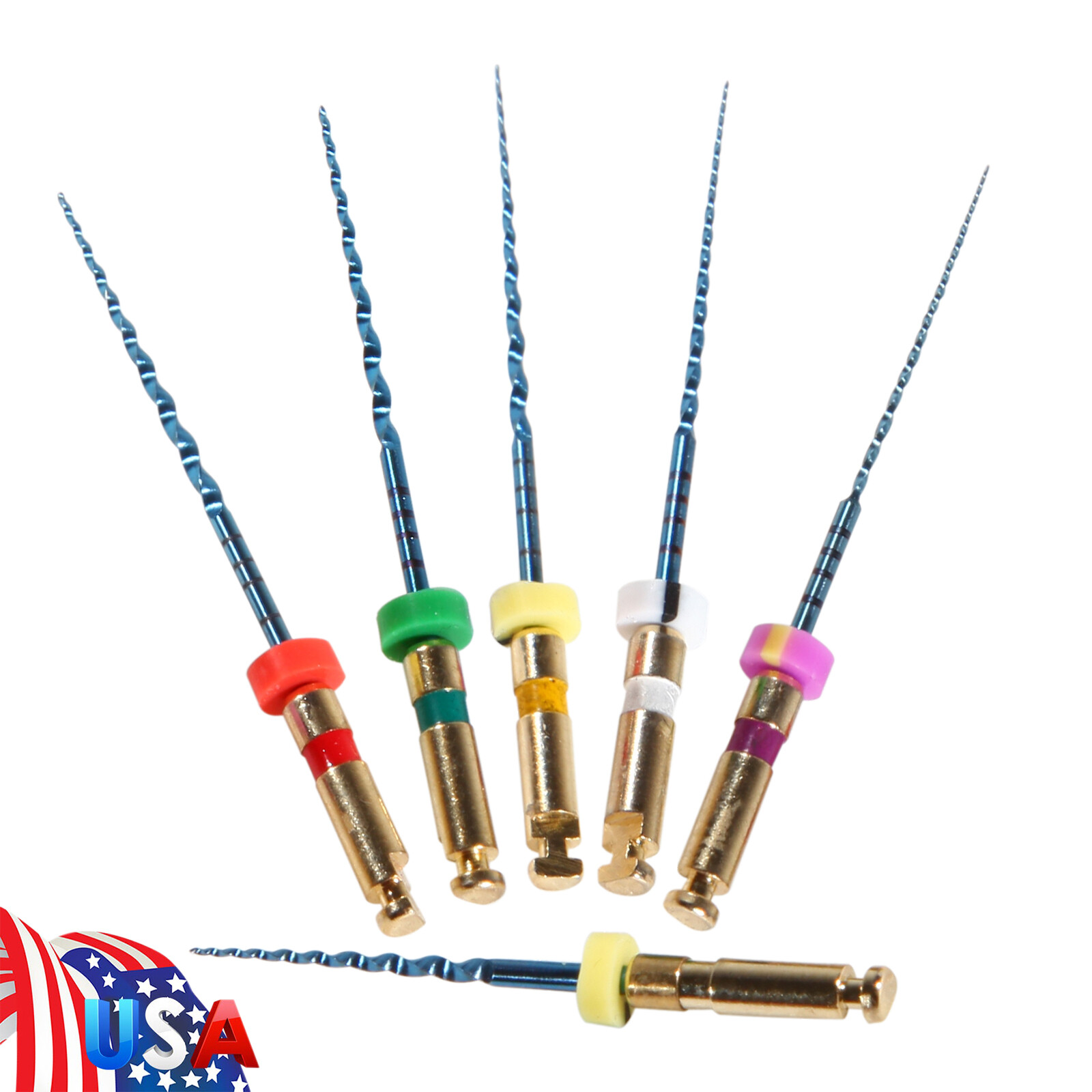 1-10 Packs Mixed Dental NITI Rotary Files 25mm Tips for Root Canal Endo Motor xr