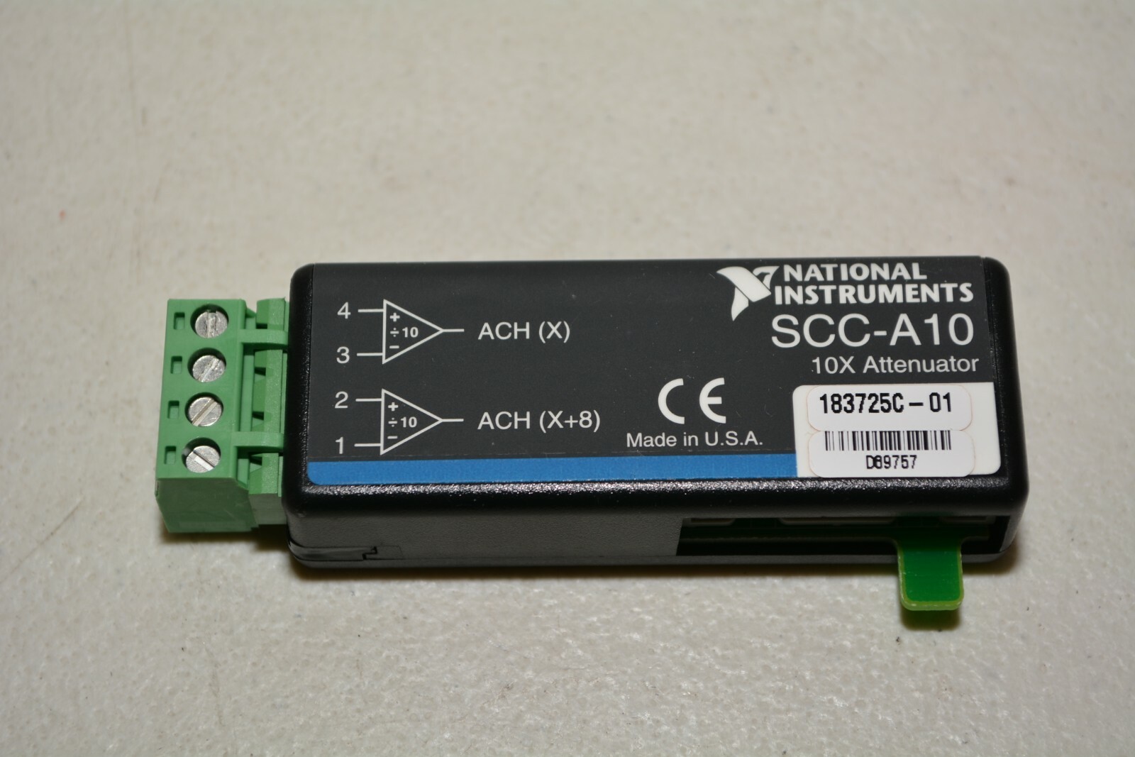National Instruments NI SCC-A10 10x Voltage Attenuator 183725C-01