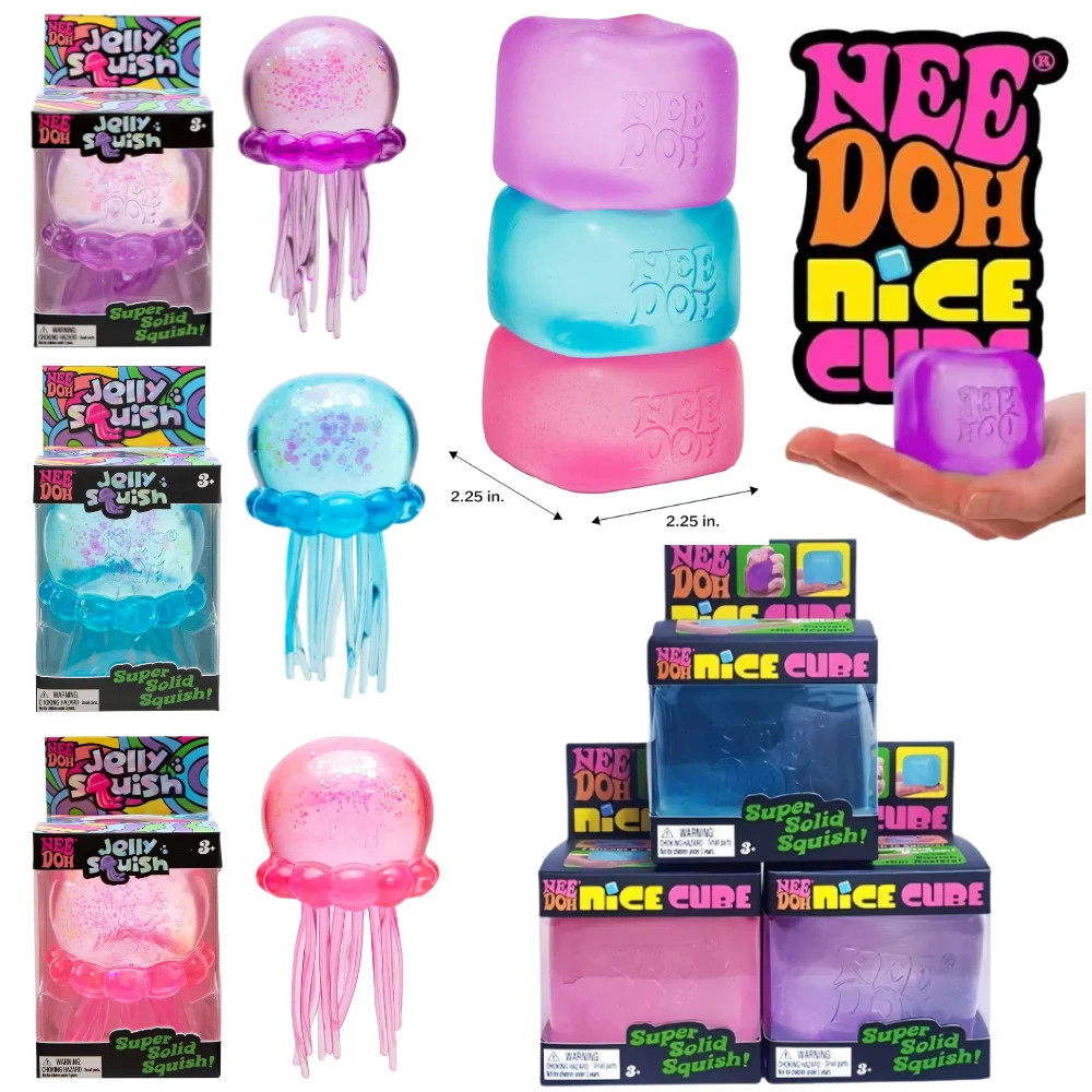 Nee Doh Jellyfish Jelly Squish Stress Toy Fidget Squeeze NeeDoh Trending Special