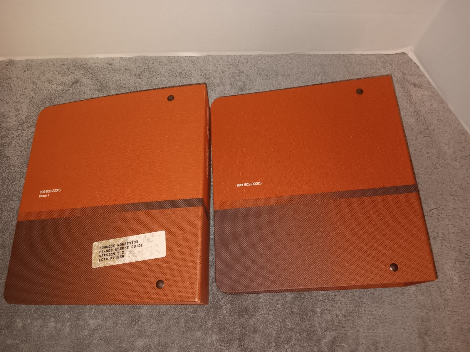 Vintage AT&T Personal Computer 6300 Binders Only 80s Retro Tech Basic DOS