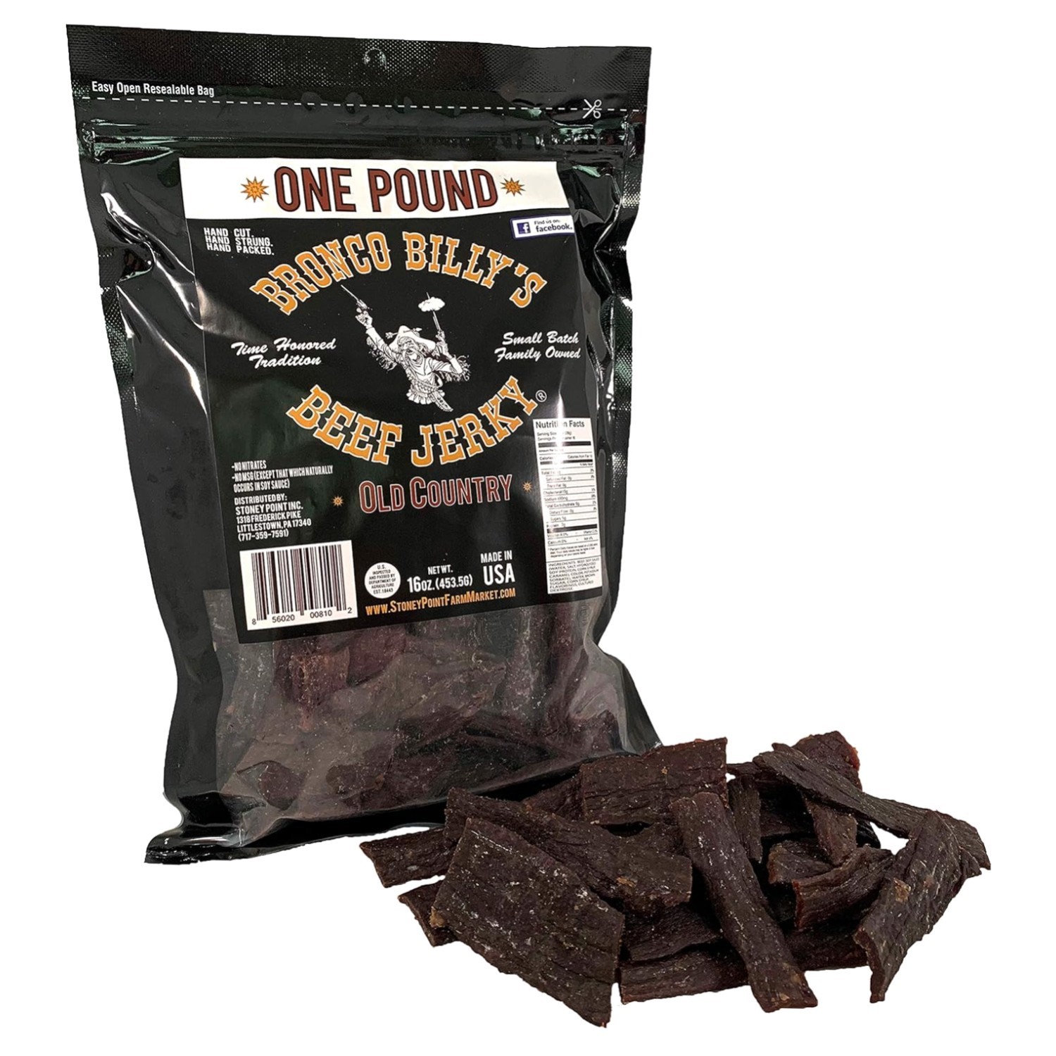 Hickory Smoked Old Country Jerky, 16oz