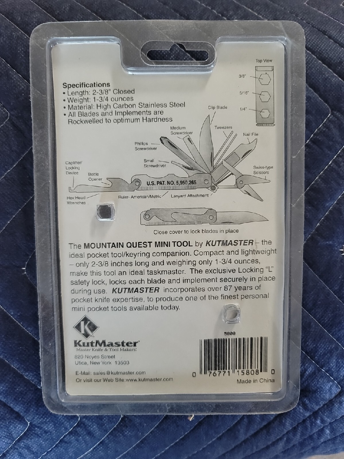Kutmaster Knives mountain quest Mini Tool Knife multi tool Brand New