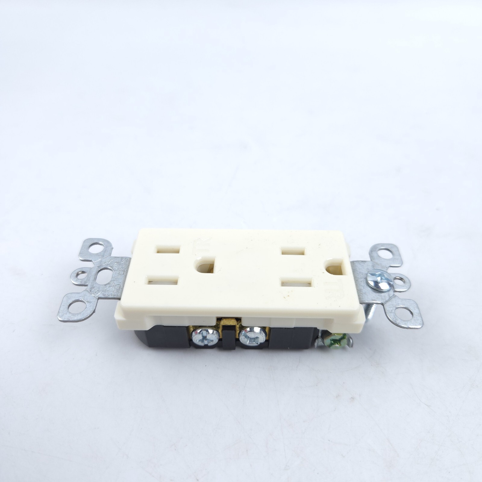 8 Pack Light Almond Decora Duplex Receptacles Outlet