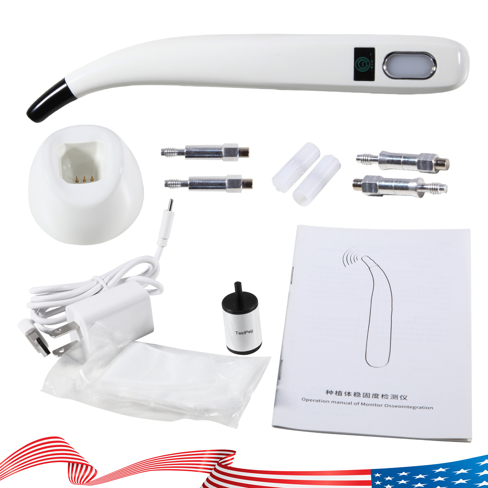 Monitor Osseointegration RFA Inplant Stability Test Unit Cordless