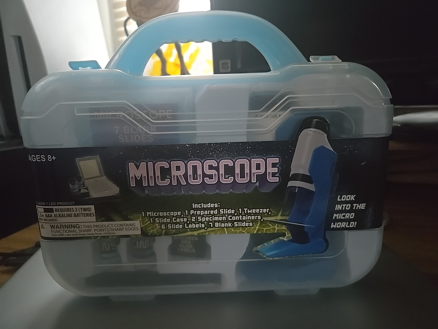 Microscope Science Kit Kids Starter Compound Microscope Portable Science Kit