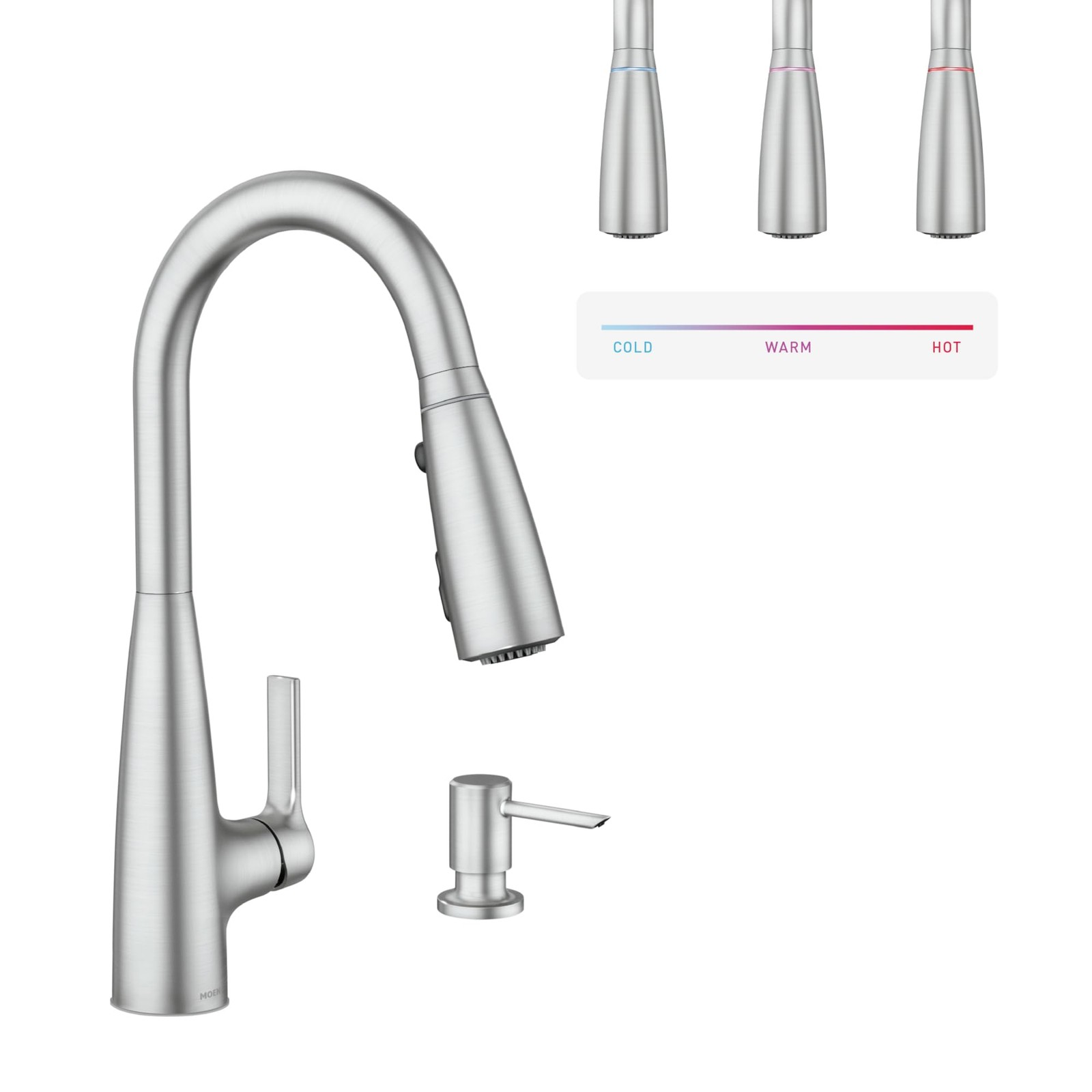 Moen 87627EISRS  Haelyn 1.5 GPM Pull Down Kitchen Faucet, Stainless