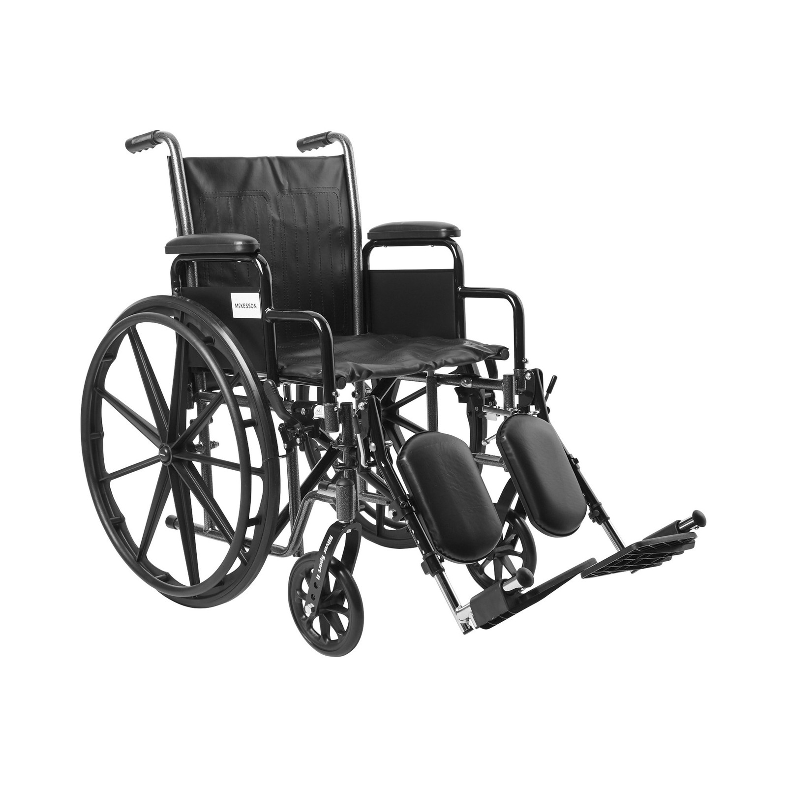 McKesson Wheelchair Steel 18"W x 16"D Swing-Away Footrest 146-SSP218DDA-ELR