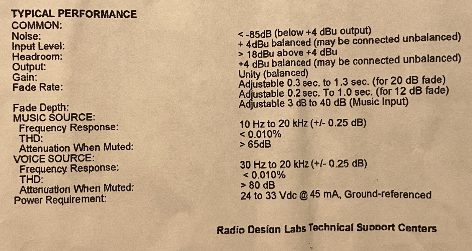 Radio Design Labs - Voice Over Paging Module - Model ST-VP1 - "Stick On"