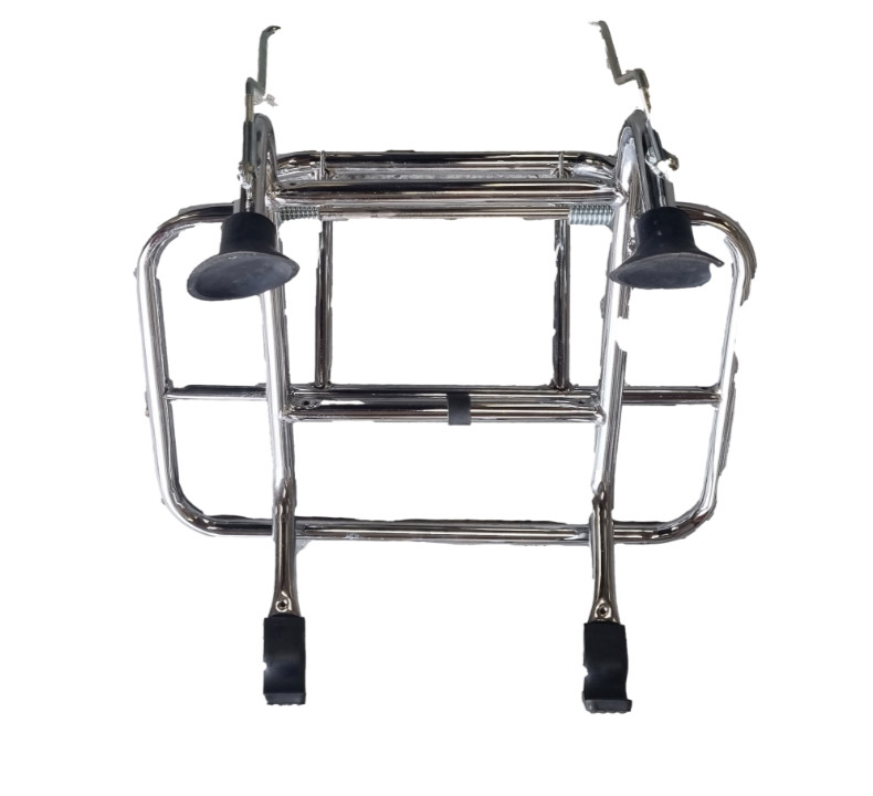 vespa front folding rack chrome for px pe t5 lml 2t 4t