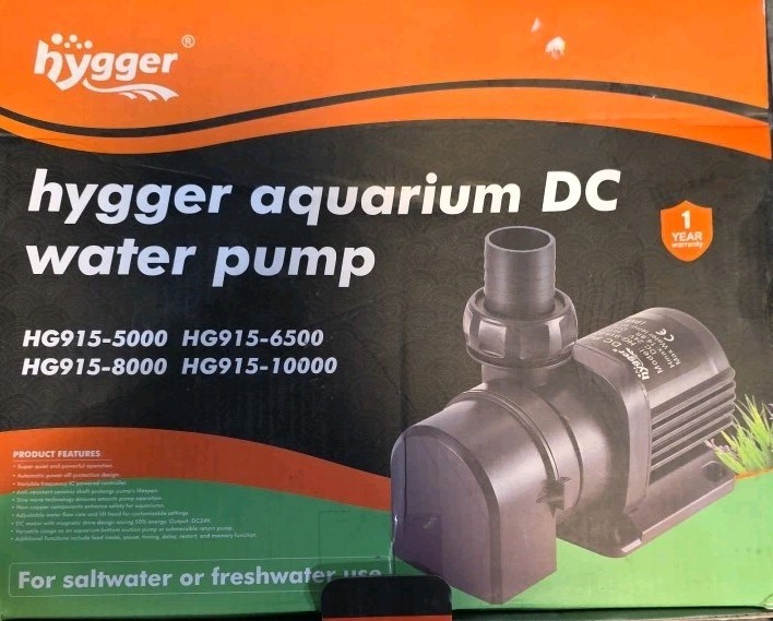 Hygger 2120GPH Quiet Submersible and External 24V Water Pump, with Controller...