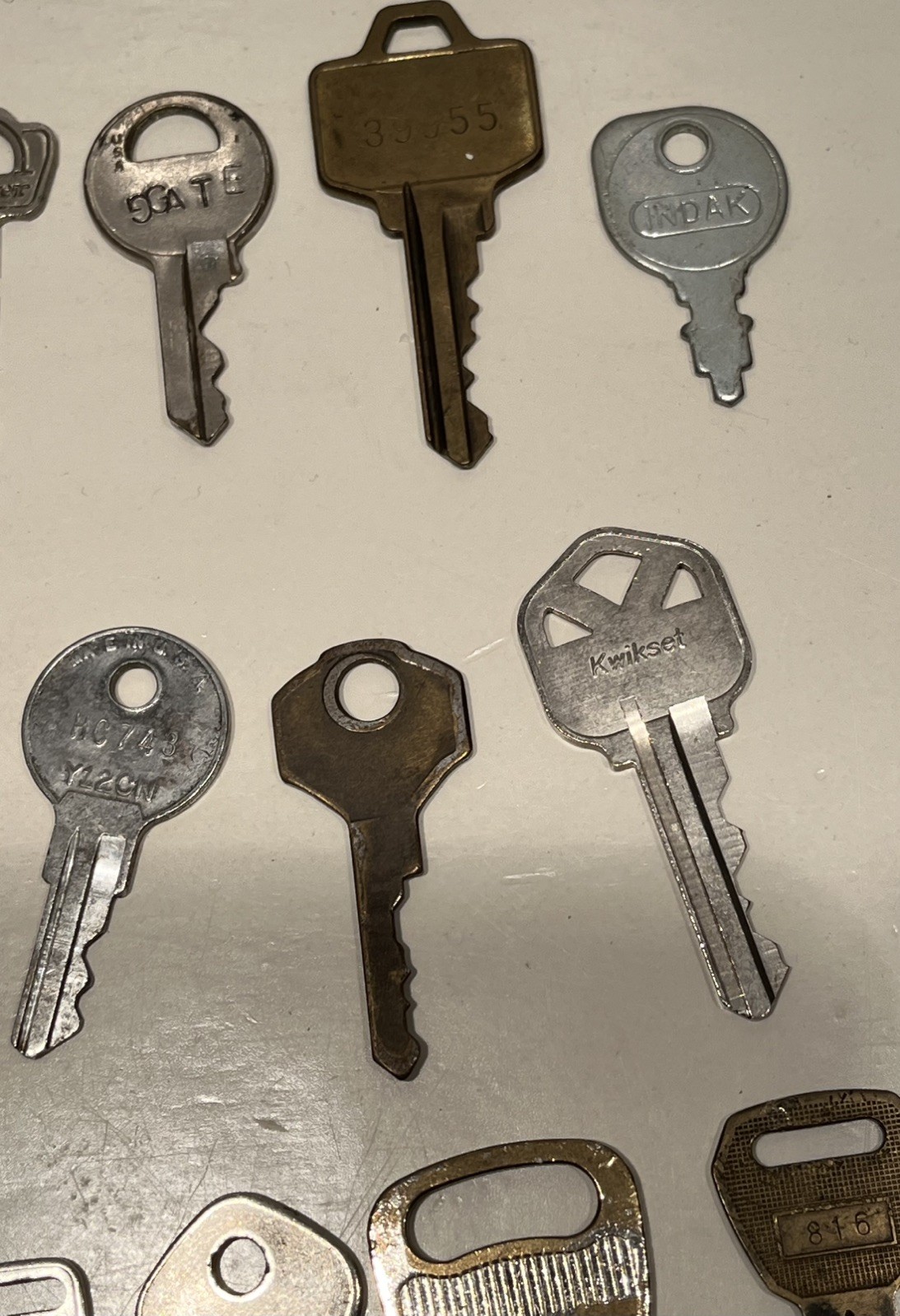 20 Key Collection Metal All marked & different YAMAHA, WRIGHT, HUDSON & More