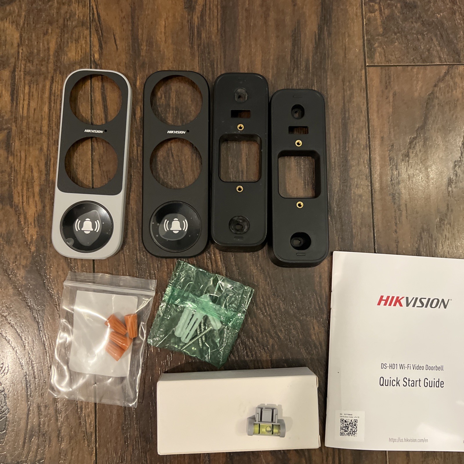 LOT Of 2 DS-HD1 Video Doorbell Faceplate Silver and Black