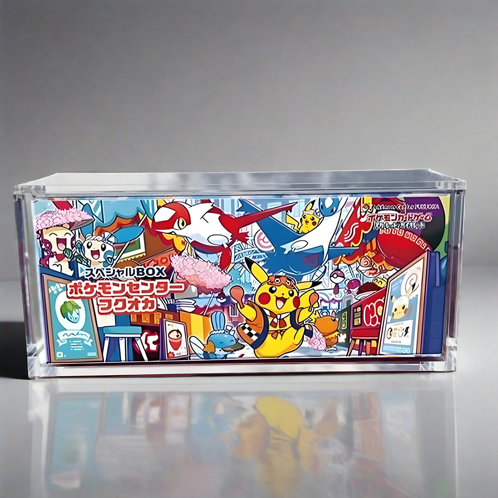 Acrylic Magnetic Case for Pokémon Center Box Tohoku/Hiroshima/Fukuoka -US Seller