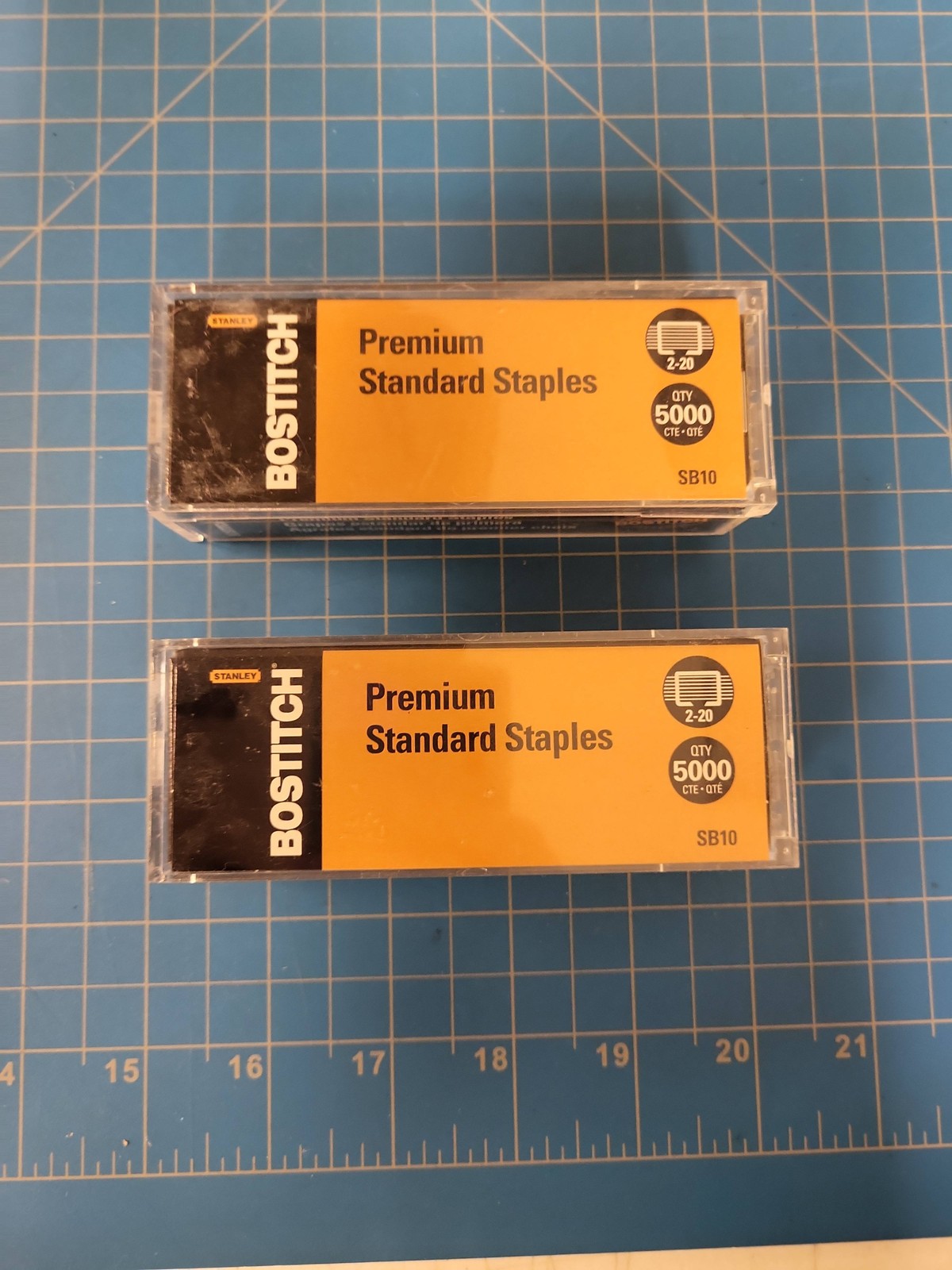 Bostitch SB10 Standard Staples 2-20 Premium 5000 Count Qty Office Supplies