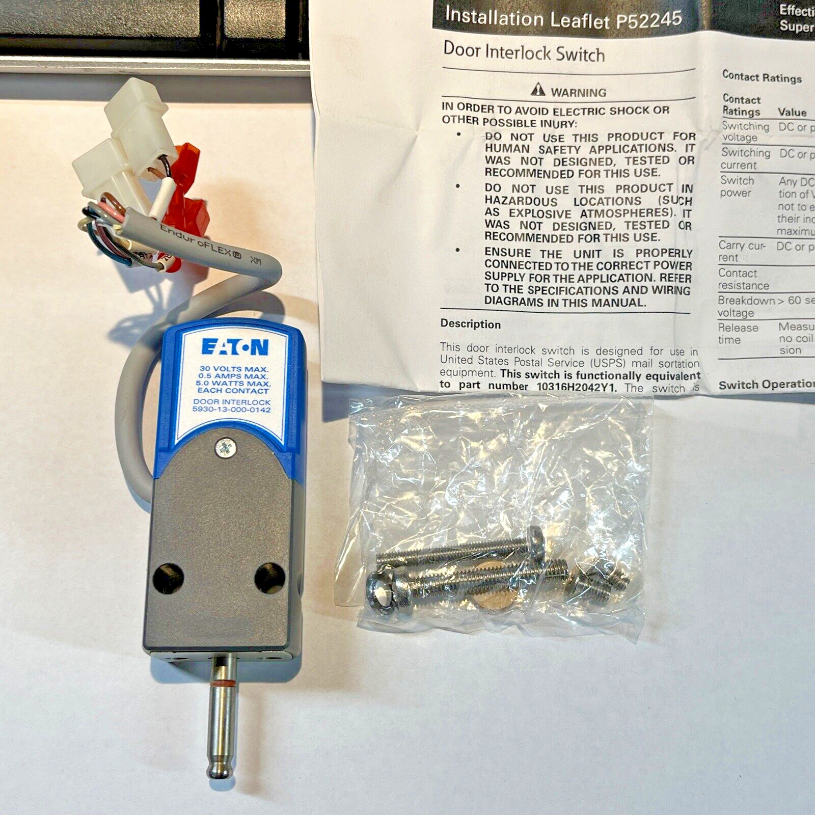 EATON Door Interlock Switch  5930-13-000-0142          (G8)