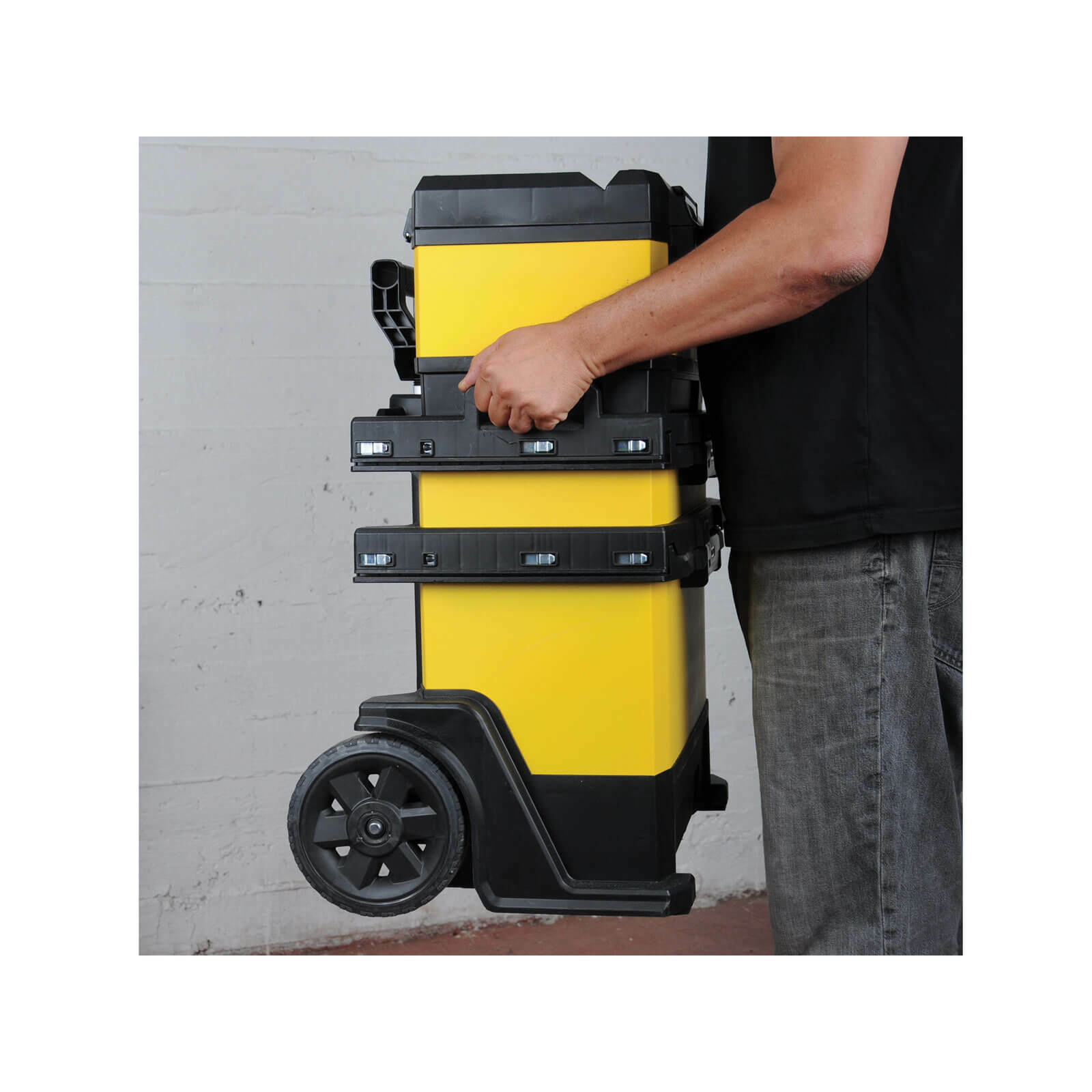 Stanley Rolling Metal Workshop Tool Box Stack