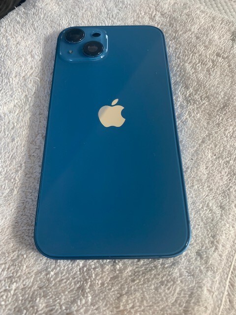 Apple iPhone 13 rear housing back glass chasis blue ( A )
