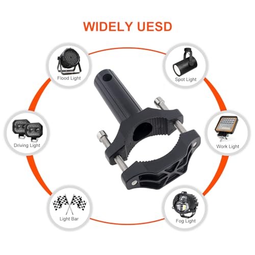 2pcs Front Fork Lamp Mount Brackets,Headlight Fog Light Auxiliary Mounting